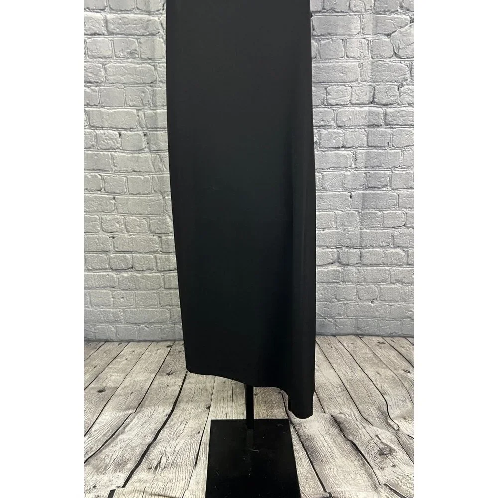 Chico's Dress Black Solid Zip Knit Kit Size 2 L 12 NWT - Picture 5 of 10